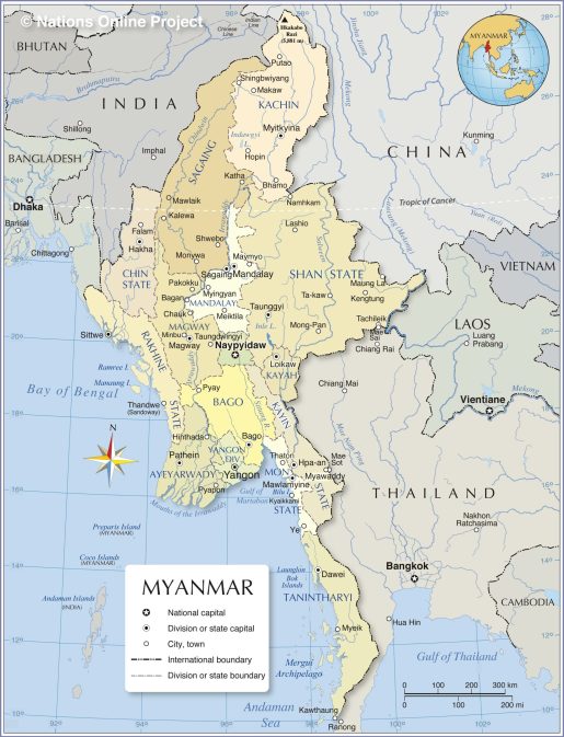 Myanmar-Administrative-Map-L Myanmar-Administrative-Map-L